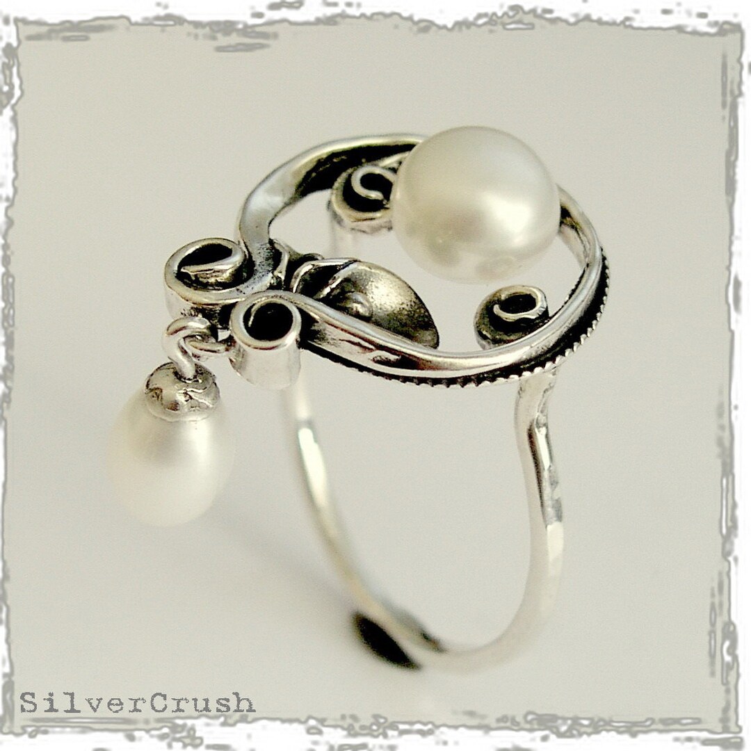 Botanical Pearl Rings
