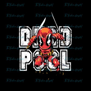Deadpool Png, Deadpool PNG Digital Design PNG File For Sublimation, Instant Digital PNG Download, Tshirt Designs, Printable, Superhero Png