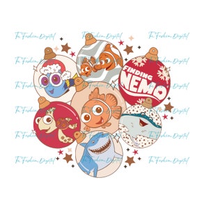 Findet Nemo Weihnachten PNG, Nemo druckbar, Nemo Png, Nemo Clipart, Nemo Digital, findet Nemo Clipart Digitaler Download, Nemo Png für Shirt