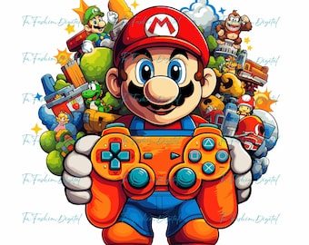 Super Mario Png, Mario Characters Png, Super Mario Clipart, Mario Friends Png, Super Mario Family Png, Super Mario Galaxy Png, Gaming Png