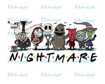 Halloween Nightmare Png, Halloween Png, Trick Or Treat Png, Halloween Skeleton Png, Halloween Pumpkin Png, Spooky Season Png, Horror Friends