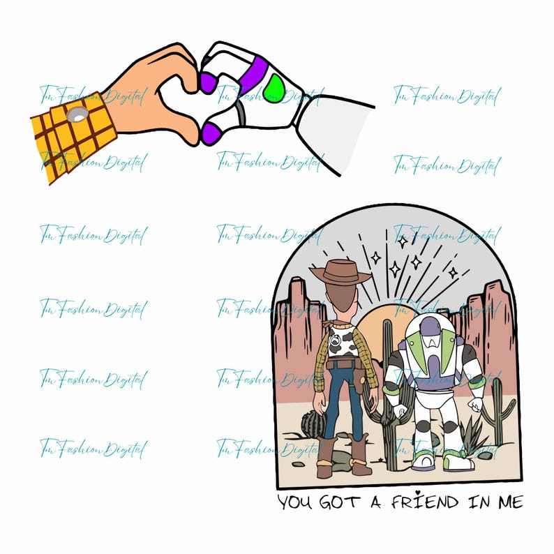 Tienes un amigo en mí (Png), Clipart de Toy Story, Woody de Toy Story (Png), Clipart de Woody, Buzz Lightyear (Png), Amistad (Png), Viaje familiar (Png), Buzz imagen 1