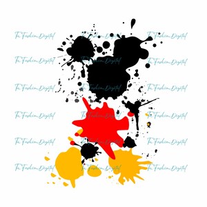 Mickey Splash Png, Watercolor Mickey Png, Mickey Mouse Clipart, Funny Mickey Png, Mouse Splash Png, Vacay Mode Png, Magical Kingdom Png