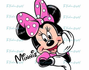 Minnie Mouse Png, Minnie Mouse For Cricut, Minnie Mouse Clipart, Digital Minnie Mouse, Princess Png, Minnie Head Png, Minnie Mouse Birthday