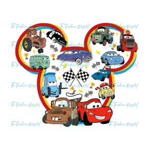 Cars Family Png, Magical Kingdom Png, Vacay Mode Png, Lightning Mcqueen Png, Cars Movie Png, Cars Land Png, Racing Cars Digital Download