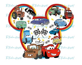 Cars Family Png, Magical Kingdom Png, Vacay Mode Png, Lightning Mcqueen Png, Cars Movie Png, Cars Land Png, Racing Cars Digital Download