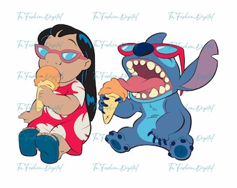 Lilo and Stitch Summer Vibes Png, Cute Stitch Png, Stitch Clipart, Stitch Summer Trip Png, Ohana Png, Family Trip Png, Vacay Mode Png, Lilo