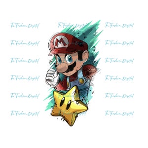 Super Mario clipart png, Super Mario stickers, Super Mario Bros clipart, Mario Digital, afdrukbare Mario png, Super Mario design png, Mario