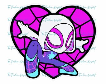 Spider Gwen Png, Ghost Spider Png, Gwen Stacy Png, Spidey Sublimation, Super héros Png, Spider Woman, Spider Gwen Clipart, téléchargement numérique