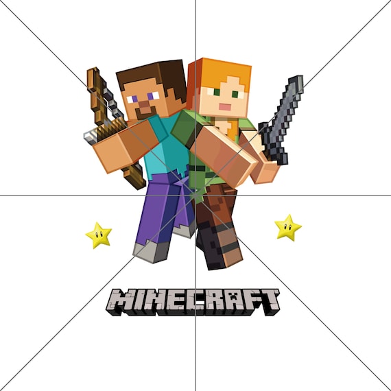 Minecraft PNG, Minecraft Clipart, Steve Alex PNG, Digital Minecraft  Sticker, Minecraft Gaming Clipart, Printable Minecraft, Minecraft Gift