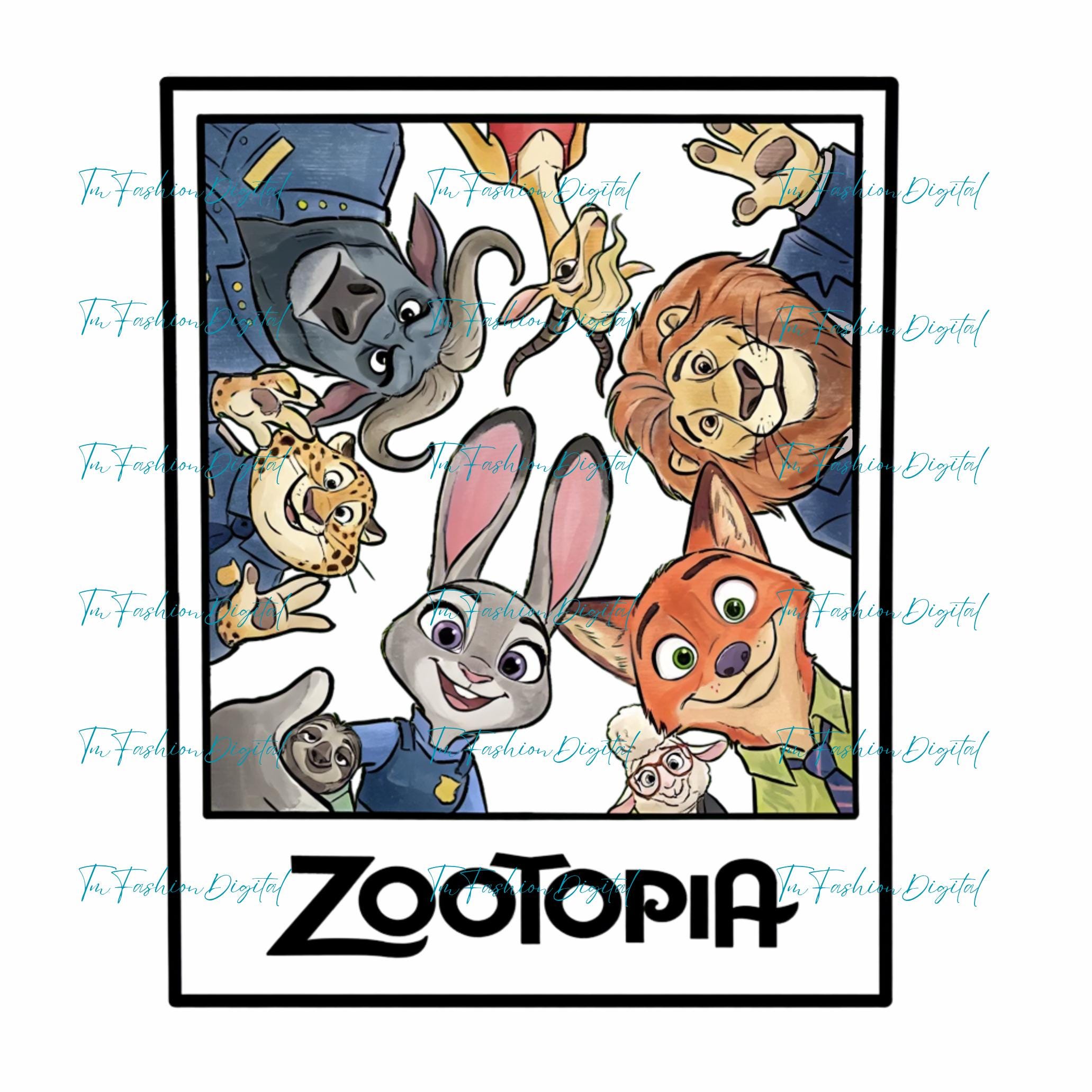 Retro Zootropolis Png, Zootopia Characters Png, Nick Wilde Judy Hopps ...
