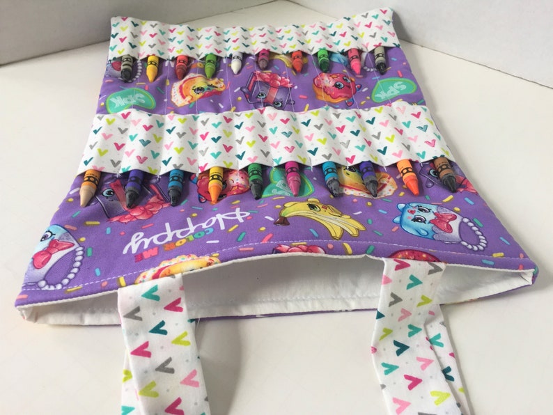 Shopkins SPK Crayon Bag Art Accessories Coloring Crayon Tote Girls Birthday Gift Shopkins Birthday Kids Travel Bag