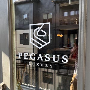 Custom Business Logo Window Decal | Personalized Storefront Vinyl Sticker | Custom Company Name or Logo Door Lettering