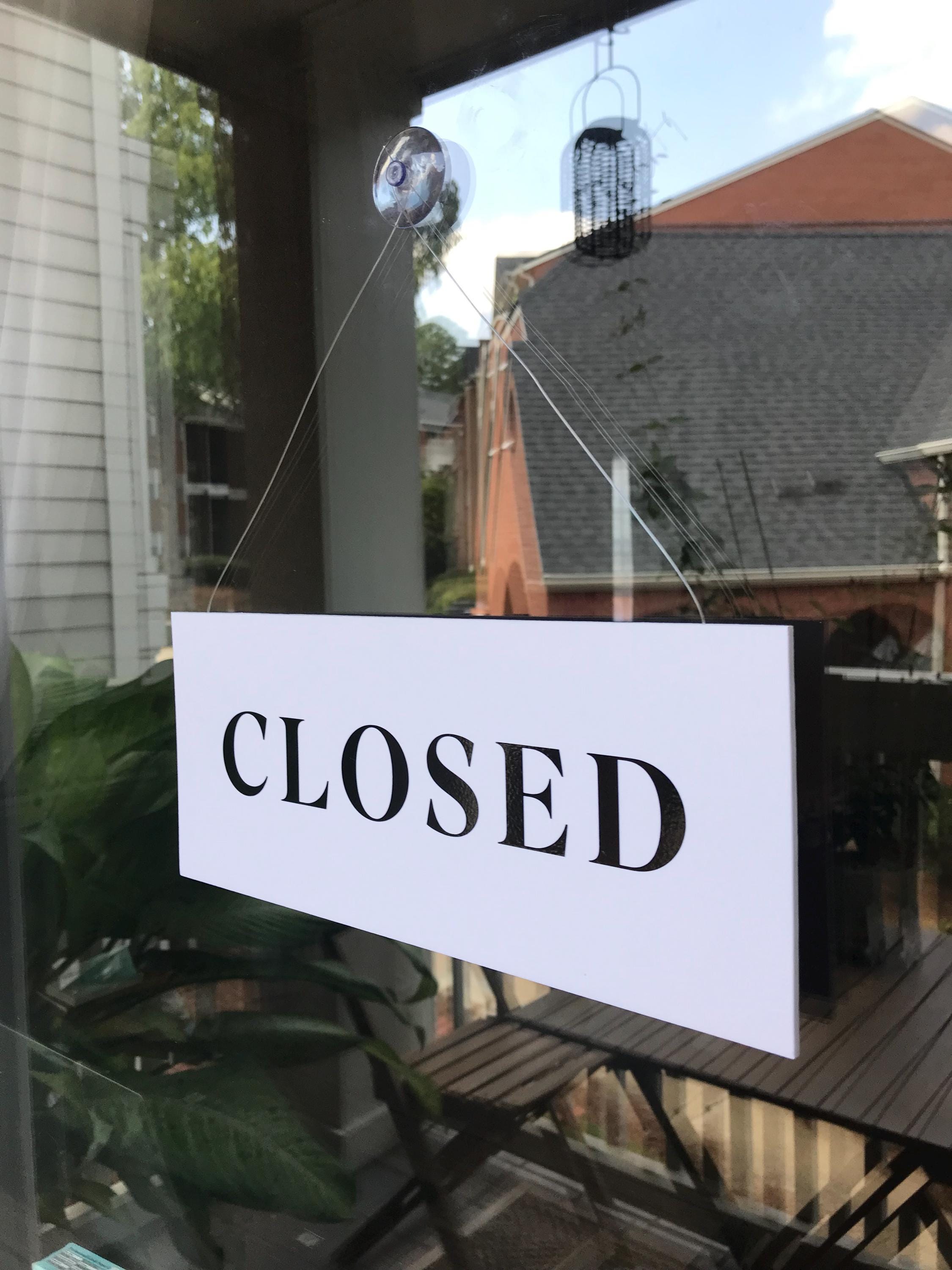 Open/closed Door Sign - Glass Door Signage for Shops, Restaurants, and ...