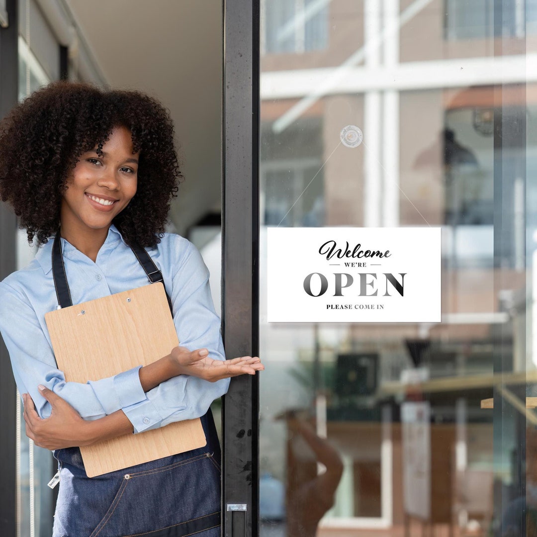 Open/closed Door Sign - Door Signs for Shops, Restaurants, Cafes, and ...