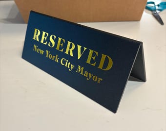 VIP Reserved Sign, Personalized Reserved Table Sign, Conference Seating Sign, Speaker Reserved Sign, Diplomat Table Sign, Corporate Event