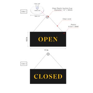 Open/closed Door Sign - Glass Door Signage for Shops, Restaurants, and ...