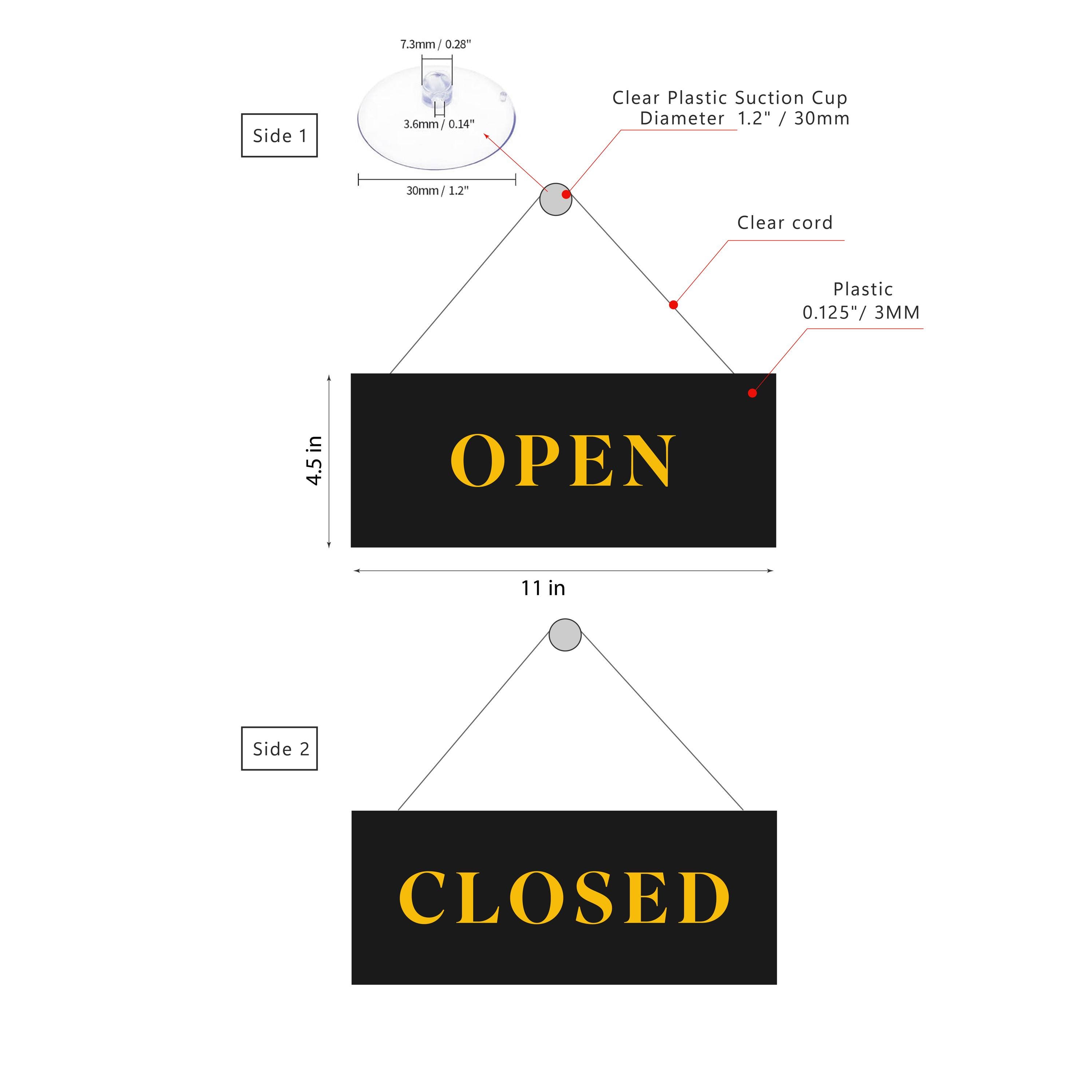 Open/closed Door Sign - Glass Door Signage for Shops, Restaurants, and ...