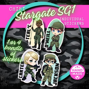 Stickers Chibi SG1 Crew
