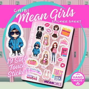 Chibi Mean Girls Sticker Sheet