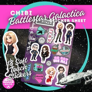 Stickervel Chibi Battlestar Galactica