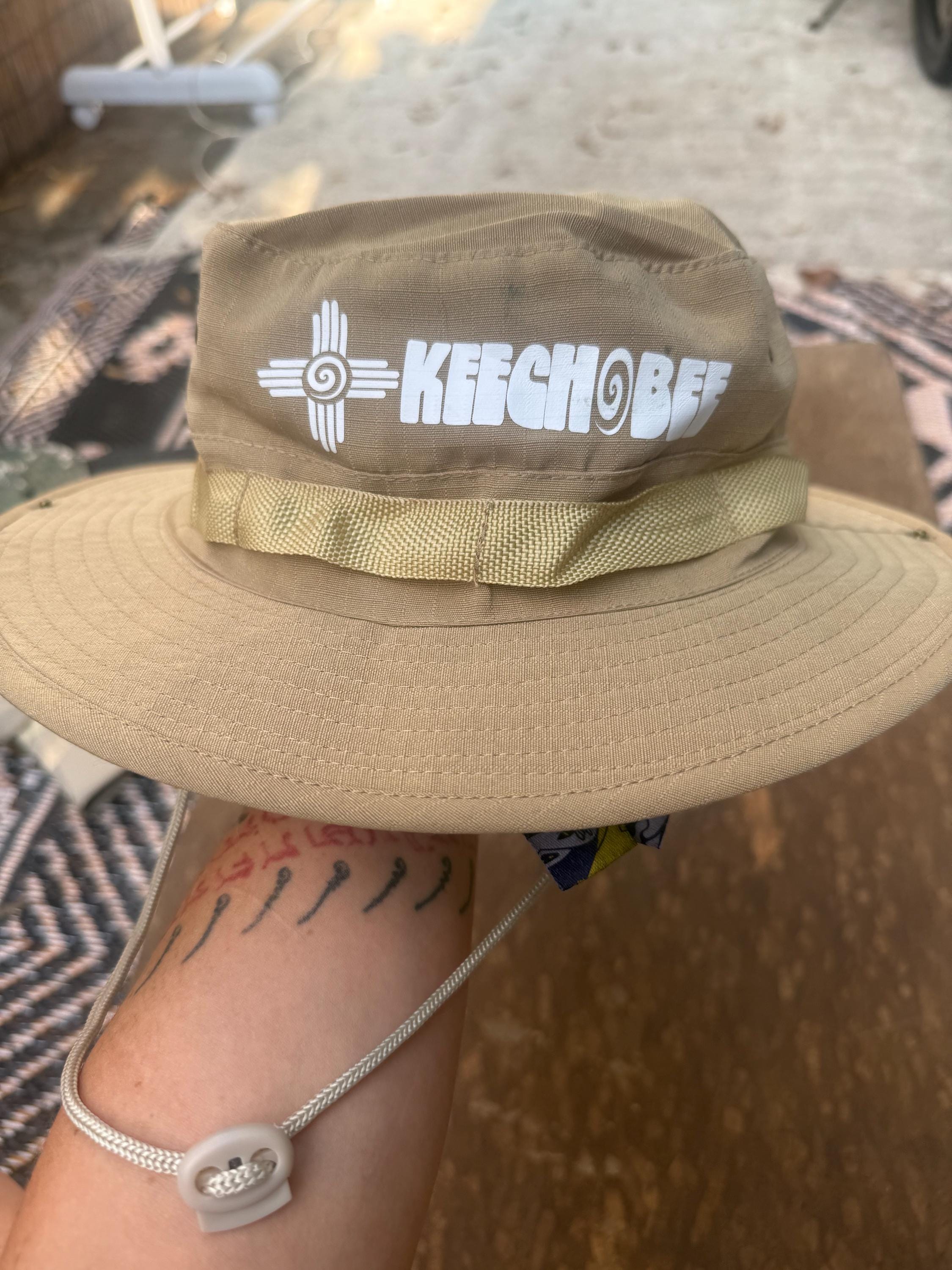 Tie-Dye Rolling Stones Graphic Bucket Hat With Inside Stash Pocket, hand made The BLU ROYAL tie dyed Bucket Hat | InventSports – INVENT SPORTS main image 2