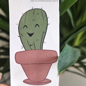 Prick Aufkleber, süßer Kaktus, lustige Pflanzenaufkleber, Punny Decor, wasserfeste Aufkleber