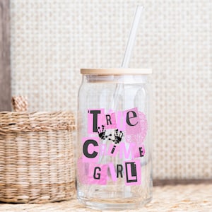 True Crime Girl Fingerprint Glass Cup
