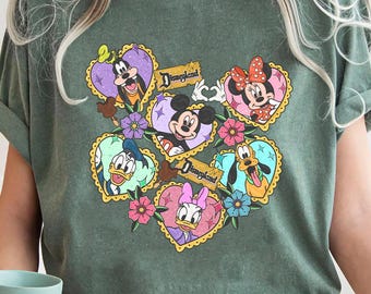Camiseta Disney Primavera, Mickey e Amigos, Camiseta Viagem à Disneylândia