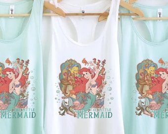 The Little Mermaid Tank Top, Disney Tank Top, Women's Little Mermaid Ariel Tank Top, Ariel Mermaid Tank Top, Disney Ariel