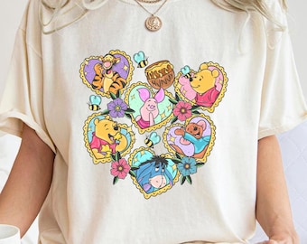 Vintage Pooh Bear Comfort Colors T-Shirt, Retro Disney Trip Shirt