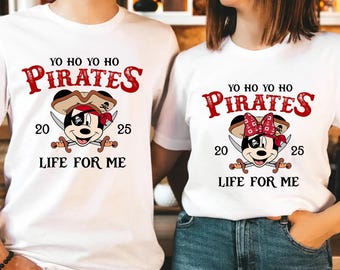 Disney Pirates Mickey Minnie 2025 Shirt, Familien T-Shirt