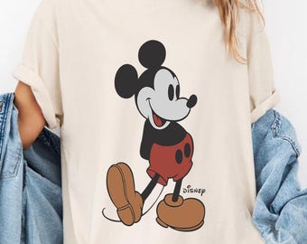 Klassiek Mickey Mouse-T-shirt, Disneyland Vacation-shirt, Disney Retro-sweater