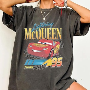 Vintage Lightning McQueen &#39;95 Tee: Radiator Springs Family Vacation Shirt