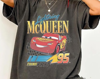 Vintage Lightning Mcqueen Shirt, 95 Lightning Mcqueen Shirt, Radiator Springs Tee, Rusteze Cars Shirt, WDW Family Vacation Shirts