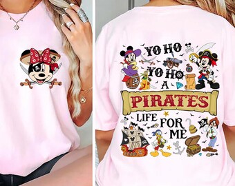 Mickey & Friends Disney Pirates Shirt, Yo Ho Yo Ho A Pirate's Life for Me, Family Pirates of the Caribbean, Disney Cruise Shirt