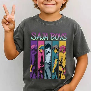 Saja Boys Anime Style T-Shirt - Colorful Manga Graphic Tee image 2