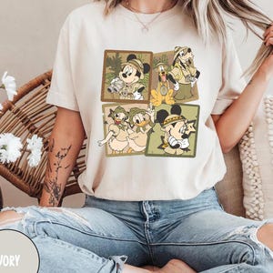 Retro Disney Animal Kingdom Mickey and Friends Comfort Colors Shirt, Disney Wil Tee, Vintage Safari Mode Shirt, Disney Family Trip Shirt