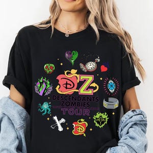 Comfort Color Descendants Zombies World Tour Shirt, Zombies 4 Girls Shirt, Zombies Skye Tee, Epcot Summer Music Festival, Gifts for Her Him