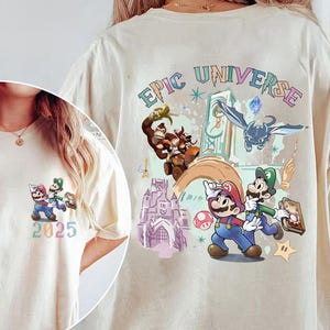 Personalized Retro Universe Park Trip Shirt - Comfort Colors Tee