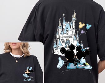 Comfort Colors Disney Castle T-shirt, Mickey en Minnie, Magical Kingdom