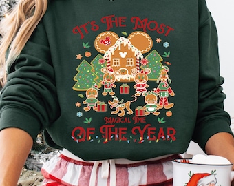 Gingerbread Mickey Christmas Tee, Disneyland Family Gift