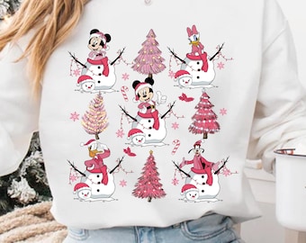 Disney Christmas Crewneck Sweatshirt – Mickey & Friends Snowman