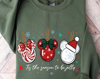 Tis The Season Disney Comfort Colors Christmas Sweatshirt