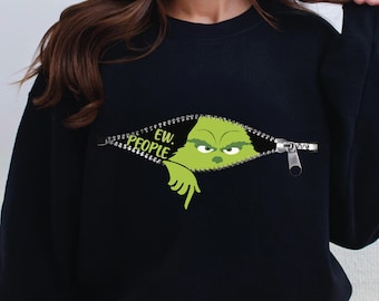 Ew People Grinch Sweatshirt, Funny Christmas Shirt