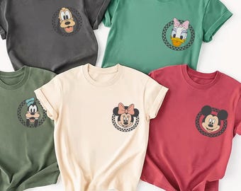 Retro Disney Trip T-shirt, Mickey and Friends Tees, Disney Family Vacation Shirt, Disney All Characters Shirt