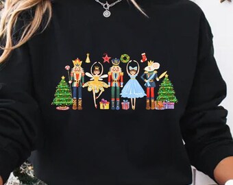 Nutcracker Ballet Christmas Sweatshirt: Holiday Party Sweater