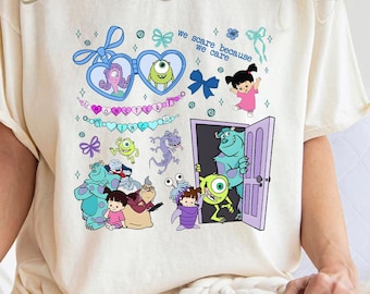 Retro Coquette Monster Inc. Shirt, Disney Sully Mike Boo Tee
