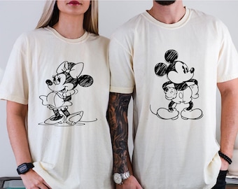 Retro Mickey Mouse-shirt, vintage Mickey-shirt, Disney-vakantieshirt, Disneyland Minnie-shirt, Magic Kingdom-shirt, klassiek Mickey-T-shirt