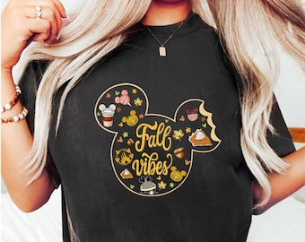 Disney Fall Vibes Shirt, Mickey Mouse Thanksgiving Sweatshirt